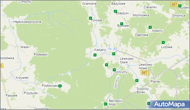 mapa Kapitańszczyzna, Kapitańszczyzna na mapie Targeo