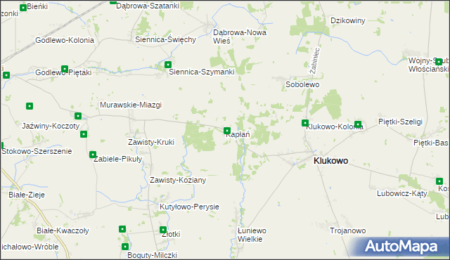 mapa Kapłań, Kapłań na mapie Targeo