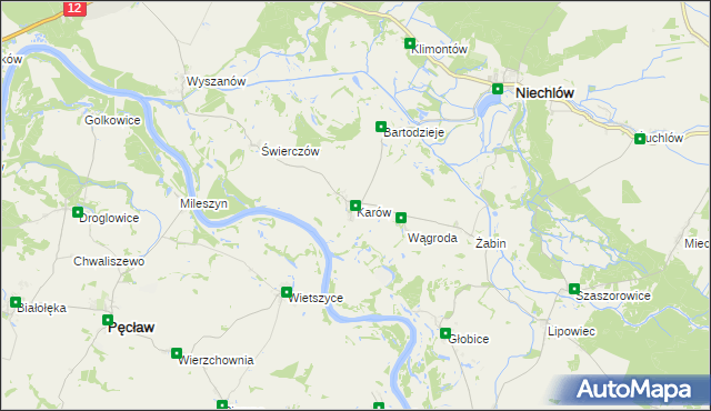 mapa Karów, Karów na mapie Targeo