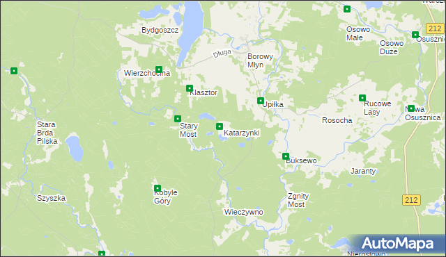 mapa Katarzynki gmina Lipnica, Katarzynki gmina Lipnica na mapie Targeo