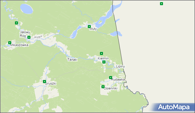 mapa Kielmin, Kielmin na mapie Targeo