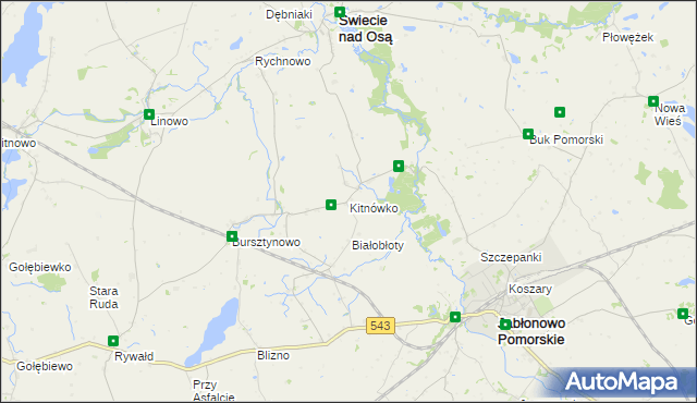 mapa Kitnówko, Kitnówko na mapie Targeo