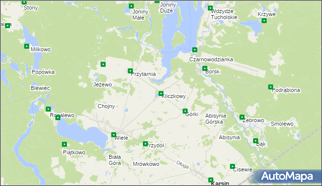 mapa Kliczkowy, Kliczkowy na mapie Targeo