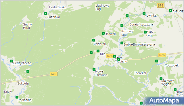 mapa Klin Gajówka, Klin Gajówka na mapie Targeo