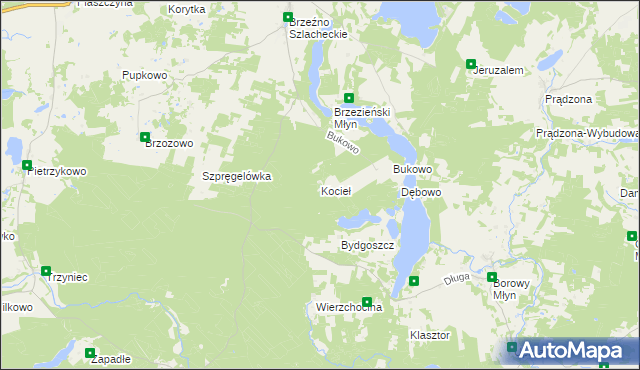 mapa Kocieł, Kocieł na mapie Targeo