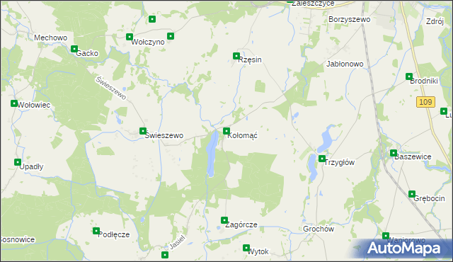 mapa Kołomąć, Kołomąć na mapie Targeo