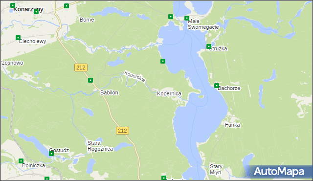 mapa Kopernica, Kopernica na mapie Targeo