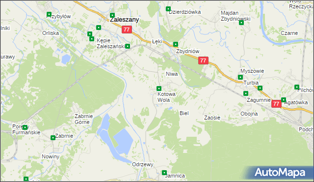 mapa Kotowa Wola, Kotowa Wola na mapie Targeo