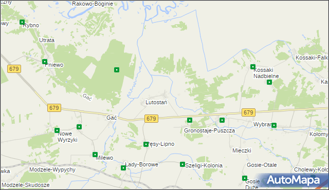 mapa Koty gmina Łomża, Koty gmina Łomża na mapie Targeo