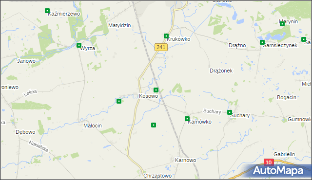 mapa Kozia Góra Krajeńska, Kozia Góra Krajeńska na mapie Targeo