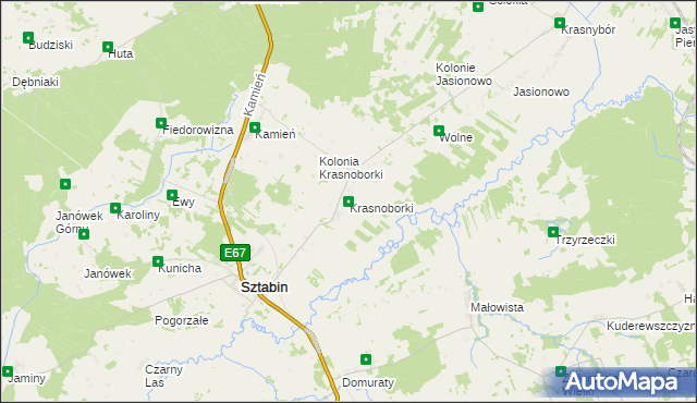 mapa Krasnoborki, Krasnoborki na mapie Targeo