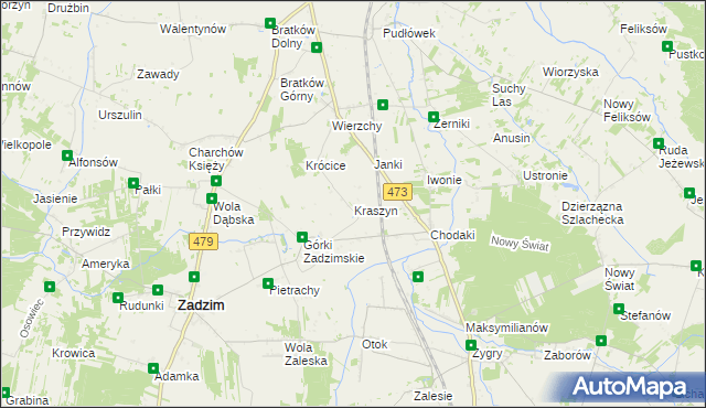 mapa Kraszyn, Kraszyn na mapie Targeo