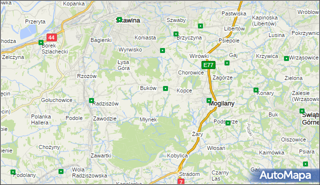 mapa Kulerzów, Kulerzów na mapie Targeo