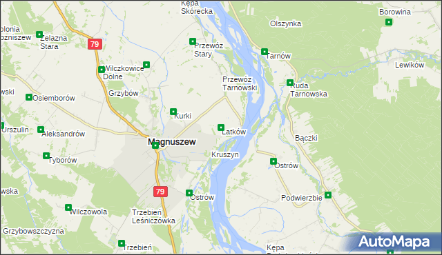 mapa Latków, Latków na mapie Targeo