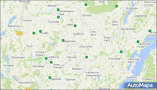 mapa Leszczynki, Leszczynki na mapie Targeo