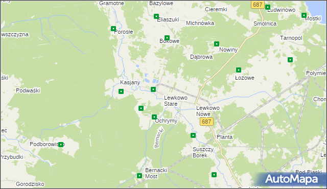 mapa Lewkowo Stare, Lewkowo Stare na mapie Targeo