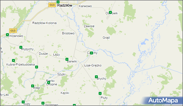 mapa Łoje-Awissa, Łoje-Awissa na mapie Targeo