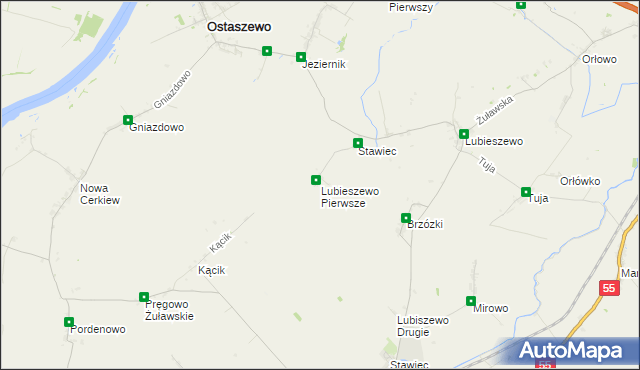 mapa Lubieszewo Pierwsze, Lubieszewo Pierwsze na mapie Targeo