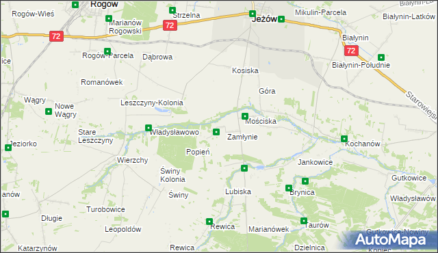 mapa Lubiska-Kolonia, Lubiska-Kolonia na mapie Targeo