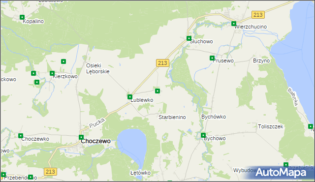 mapa Lublewo Lęborskie, Lublewo Lęborskie na mapie Targeo