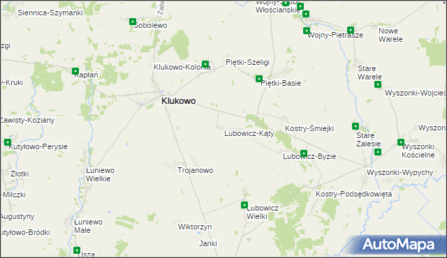 mapa Lubowicz-Kąty, Lubowicz-Kąty na mapie Targeo