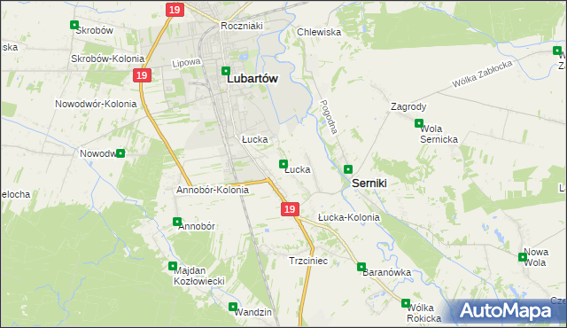 mapa Łucka, Łucka na mapie Targeo