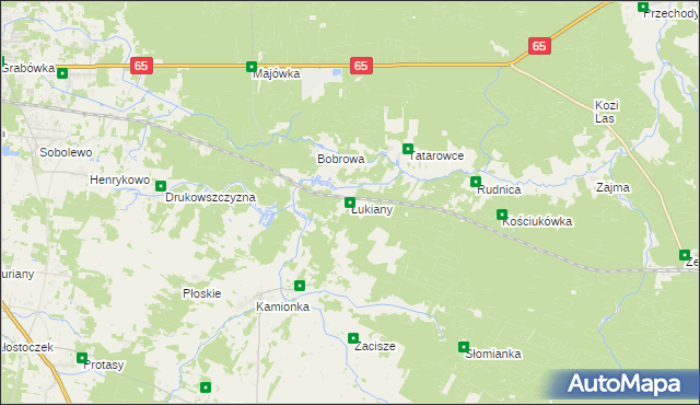 mapa Łukiany, Łukiany na mapie Targeo