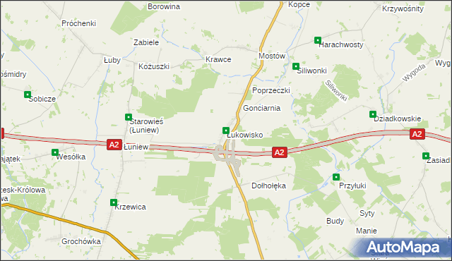 mapa Łukowisko, Łukowisko na mapie Targeo