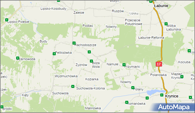 mapa Majdan Ruszowski, Majdan Ruszowski na mapie Targeo