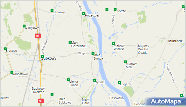 mapa Mała Słońca, Mała Słońca na mapie Targeo