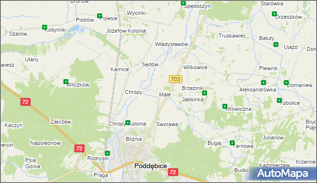 mapa Małe, Małe na mapie Targeo