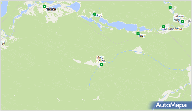 mapa Mały Borek, Mały Borek na mapie Targeo