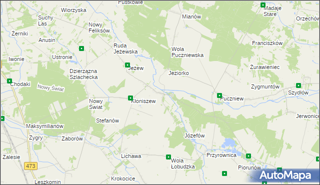 mapa Małyń, Małyń na mapie Targeo