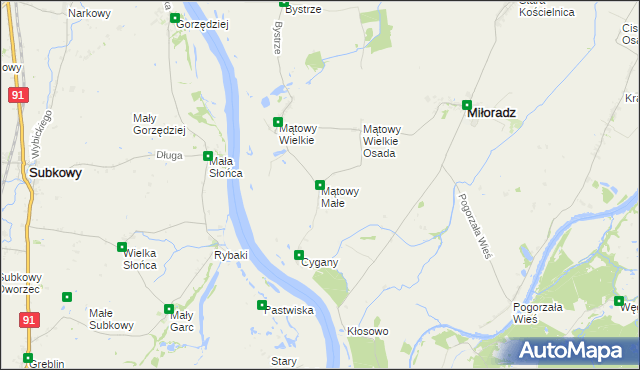 mapa Mątowy Małe, Mątowy Małe na mapie Targeo