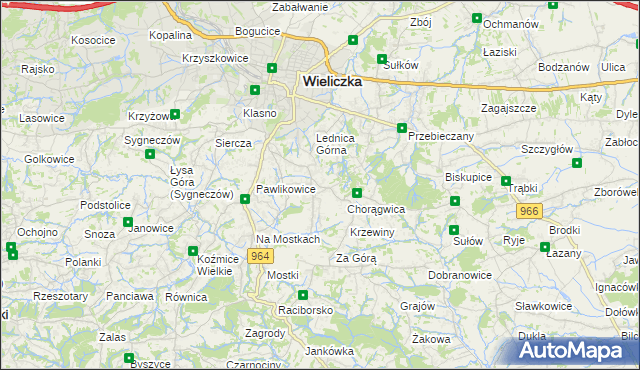 mapa Mietniów, Mietniów na mapie Targeo