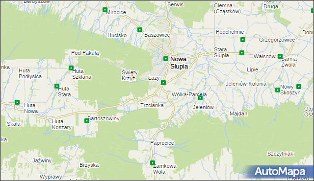 mapa Milanowska Wólka, Milanowska Wólka na mapie Targeo