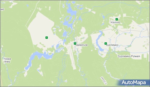 mapa Nadarzyce gmina Jastrowie, Nadarzyce gmina Jastrowie na mapie Targeo