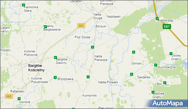 mapa Netta Pierwsza, Netta Pierwsza na mapie Targeo