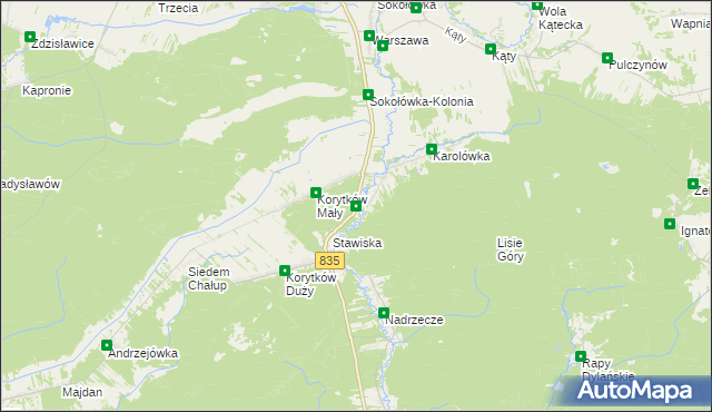 mapa Niemirów gmina Frampol, Niemirów gmina Frampol na mapie Targeo