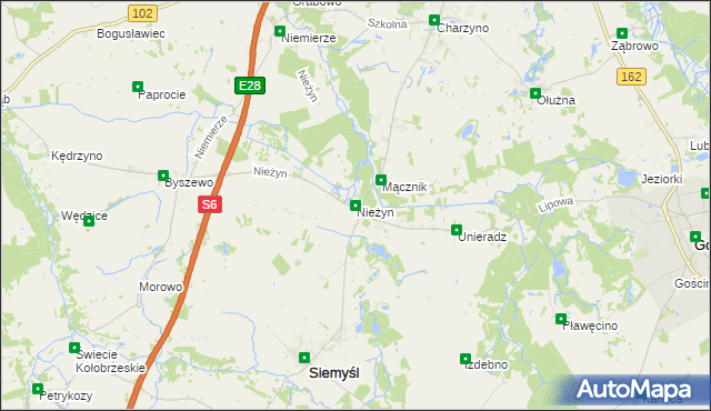 mapa Nieżyn, Nieżyn na mapie Targeo