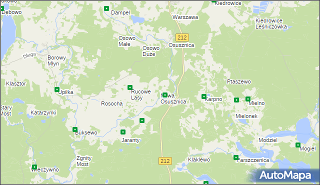 mapa Nowa Osusznica, Nowa Osusznica na mapie Targeo