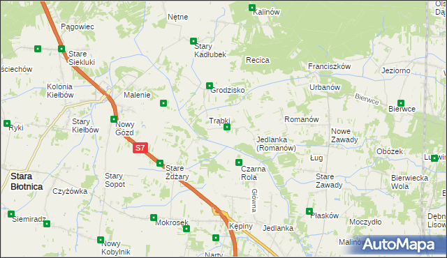 mapa Nowa Wola gmina Jedlińsk, Nowa Wola gmina Jedlińsk na mapie Targeo