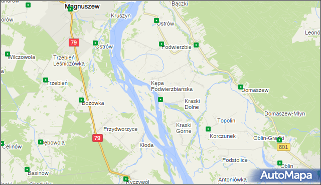 mapa Nowe Kraski, Nowe Kraski na mapie Targeo