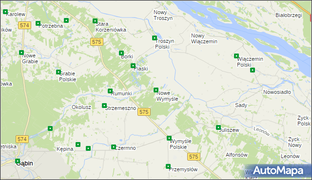 mapa Nowe Wymyśle, Nowe Wymyśle na mapie Targeo