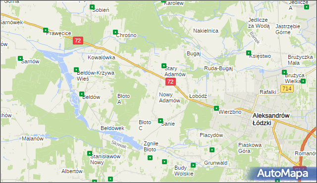 mapa Nowy Adamów, Nowy Adamów na mapie Targeo