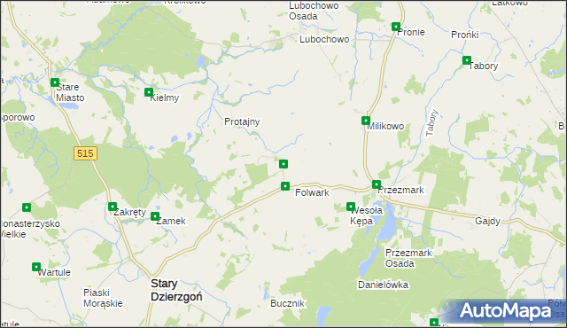 mapa Nowy Folwark gmina Stary Dzierzgoń, Nowy Folwark gmina Stary Dzierzgoń na mapie Targeo