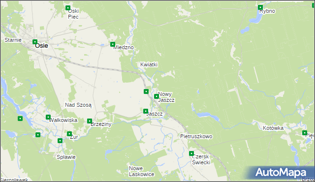 mapa Nowy Jaszcz, Nowy Jaszcz na mapie Targeo