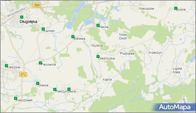 mapa Oleśniczka, Oleśniczka na mapie Targeo