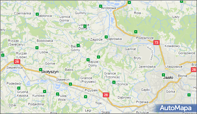 mapa Opacie, Opacie na mapie Targeo