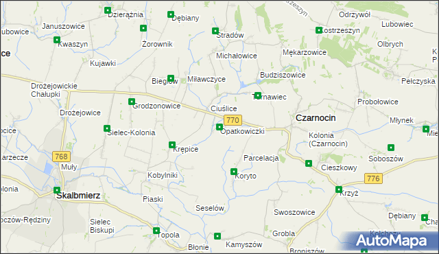 mapa Opatkowiczki, Opatkowiczki na mapie Targeo